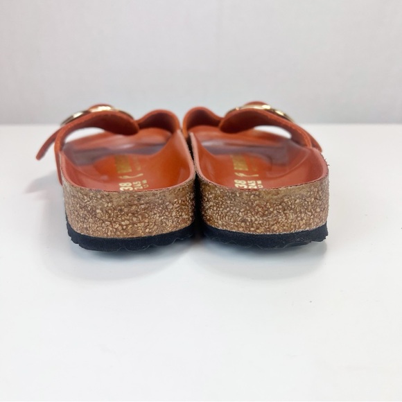 Birkenstock Madrid Big Buckle Oiled Leather Burnt Orange Size 38 - Picture 5 of 9